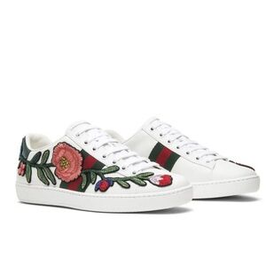 Gucci Wmns Ace Embroidered 'Floral'